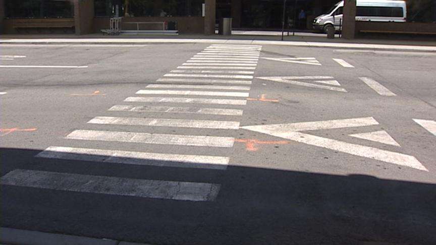 Woman hit in crosswalk, but no one is talking
