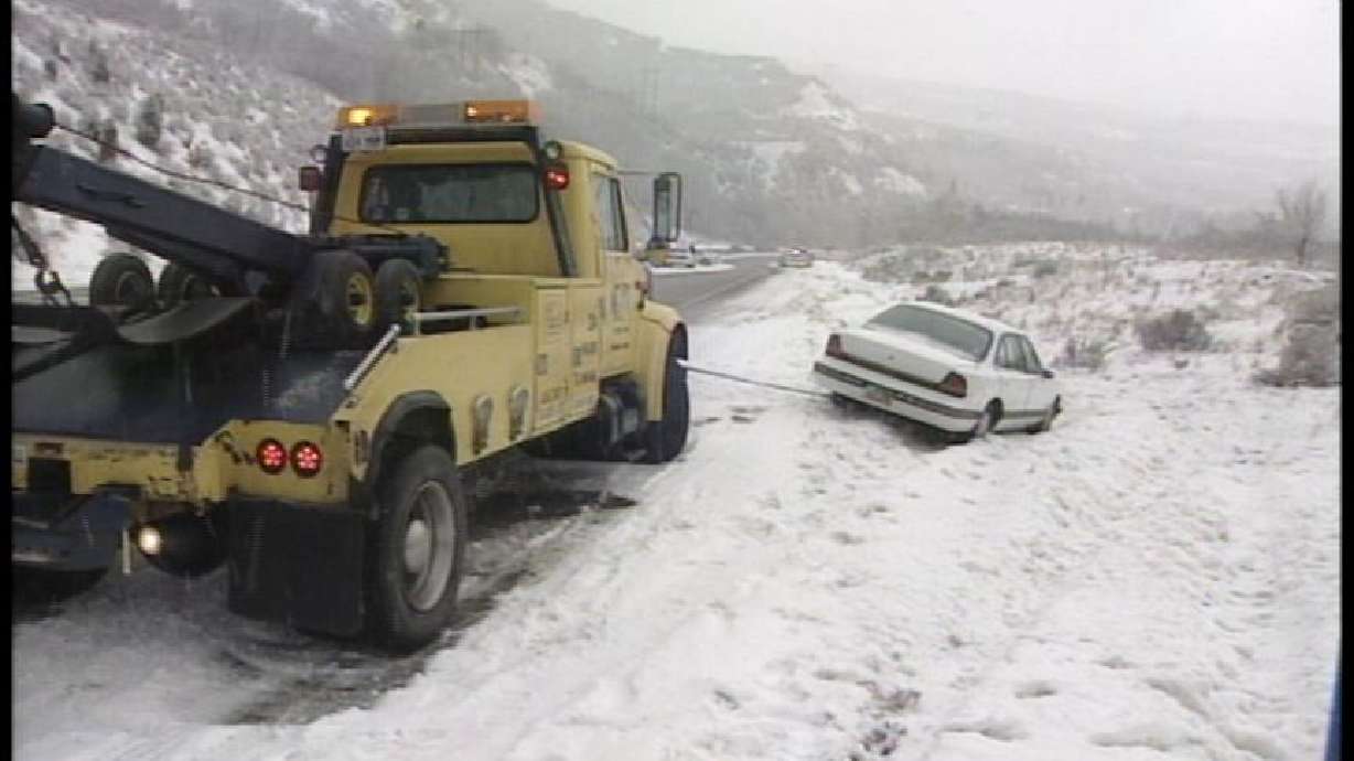 Use Caution When Traveling on Icy Canyon Roads