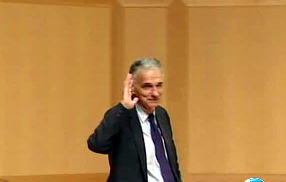 Nader makes video with Rocky's parrot