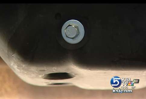Gas thieves drill truck's tank