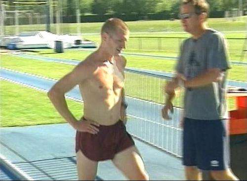 BYU cross country coach commentating at Olympics