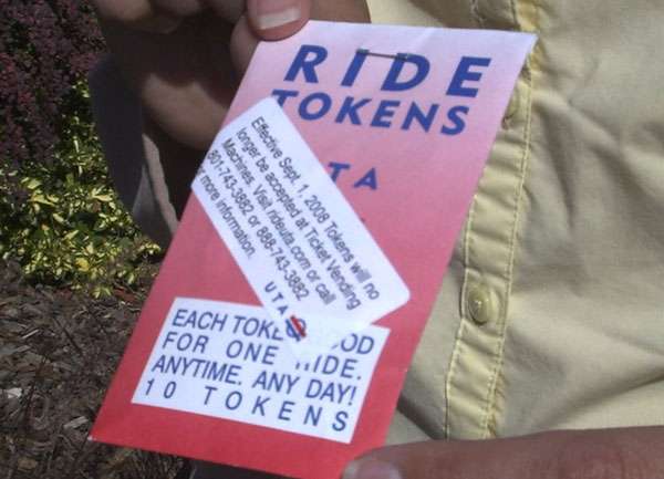 UTA to no longer accept tokens at ticket vending machines