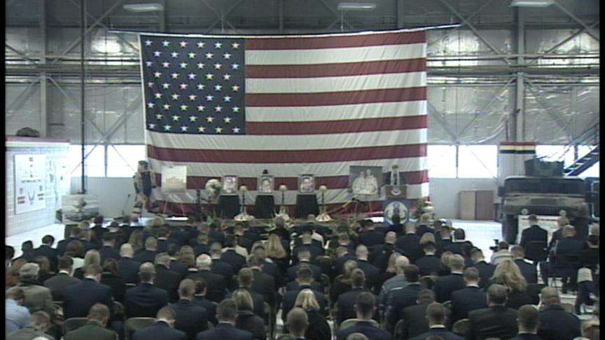 Memorial Service for Three Airmen Killed in Iraq