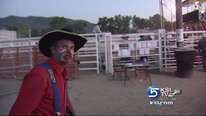 County commissioner doubles as rodeo clown