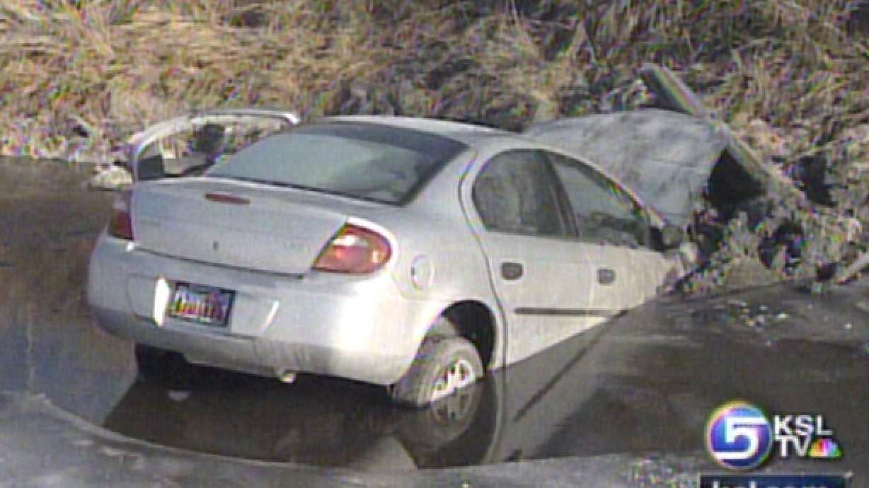 Driver Spends Night in Car in Canal Off Interstate