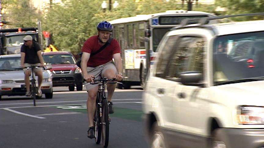 Salt Lake experimenting with shared car/bike lane
