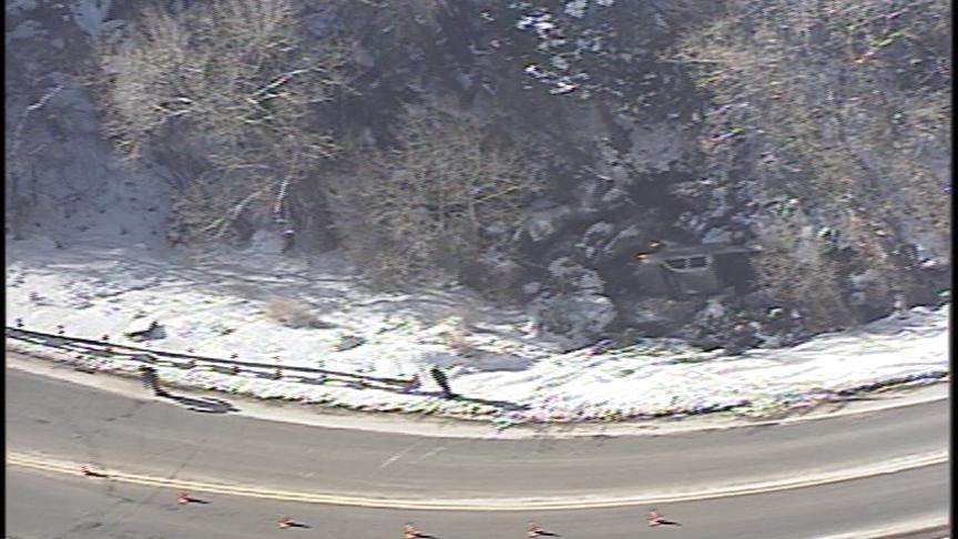 Driver Hits Black Ice, Tumbles Into Creek in Big Cottonwood Canyon