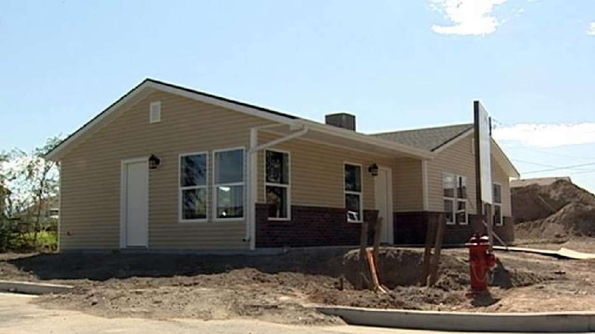Family moves into new home