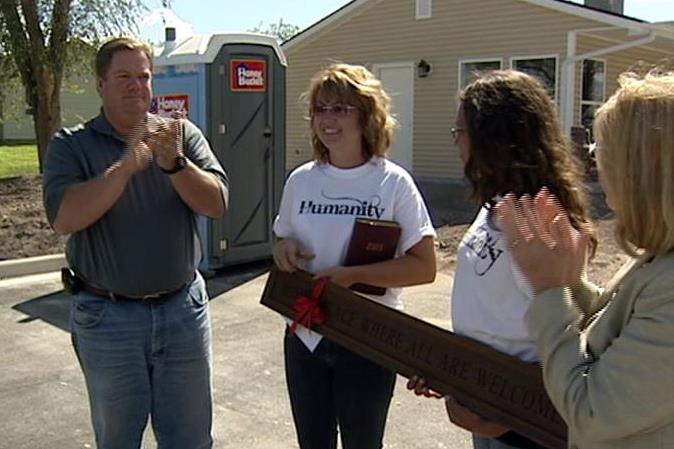 Family moves into new home
