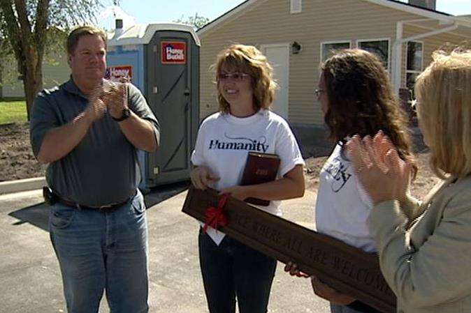Family moves into new home