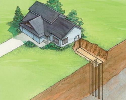 Geothermal pioneer building green home