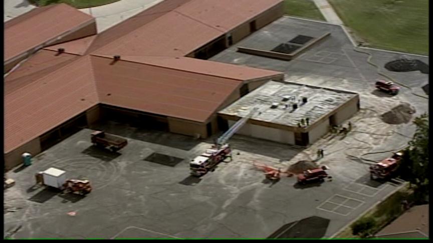 Two Alarm Fire at Beehive Elementary