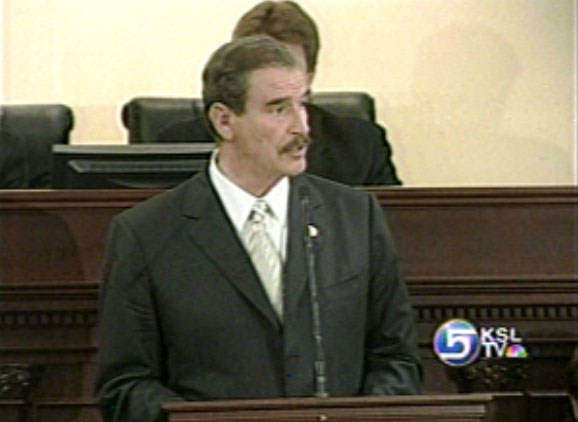 President Fox Addresses Utah Legislature