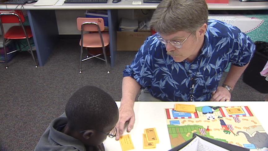 Man Honored for Volunteering at School