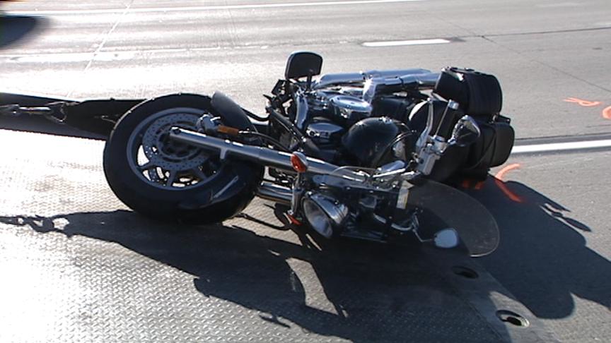 Motorcycle Accident Seriously Injures Man