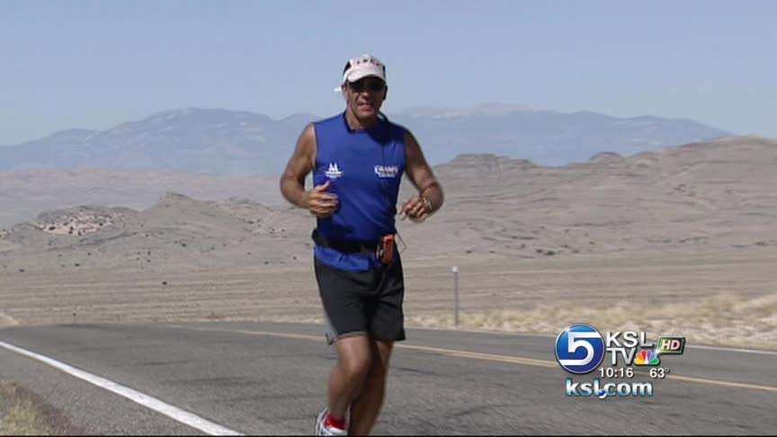 Ultra-marathoners in Utah on run across the USA