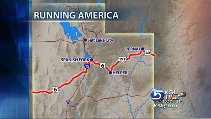 Ultra-marathoners in Utah on run across the USA