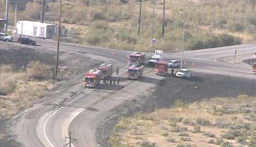 Acid spill shuts down I-80 on-ramp