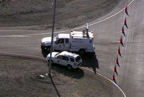 Motorcyclist has theory about acid spill