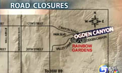 Accidents Shut Road in Ogden Canyon