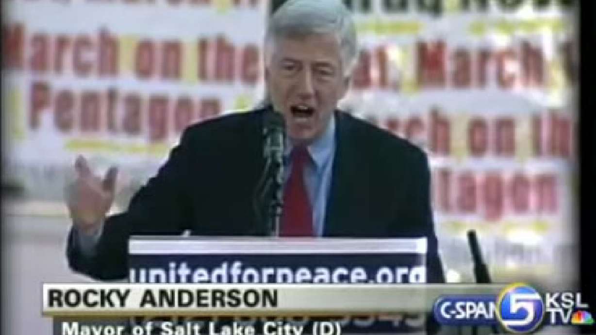 Mayor Anderson Delivers Anti-War Speech in Nation's Capitol