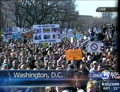Mayor Anderson Delivers Anti-War Speech in Nation's Capitol