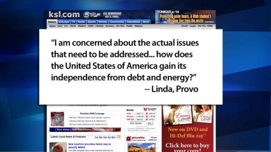 Utahns weigh in on 2nd Presidential Debate - part 1