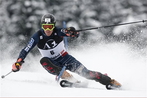 Ligety races a day after car accident on snow-packed road