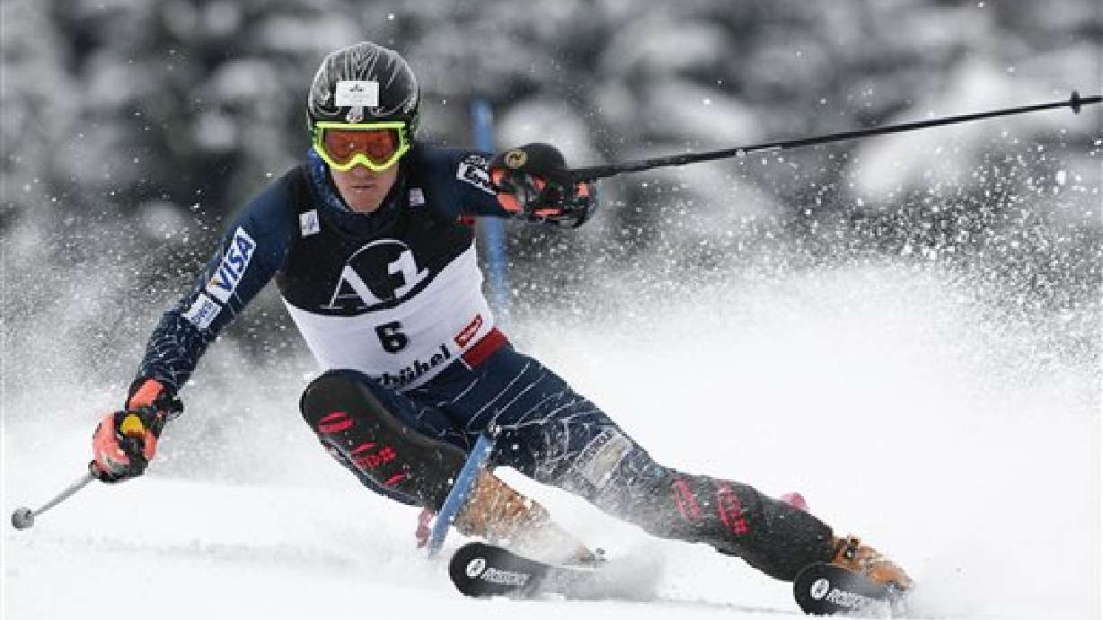 Ligety races a day after car accident on snow-packed road