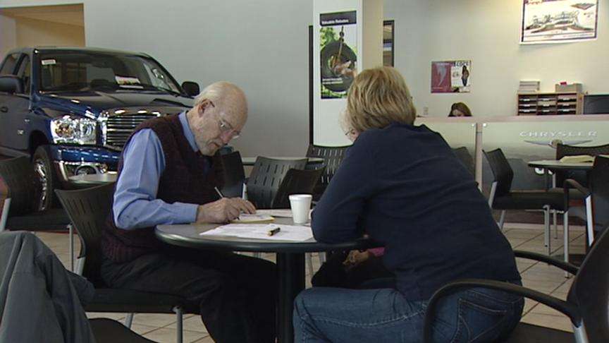 Couple in their 80s trade retirement to sell cars