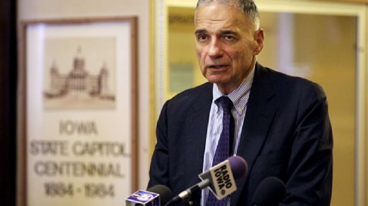 Ralph Nader opening campaign office in Utah