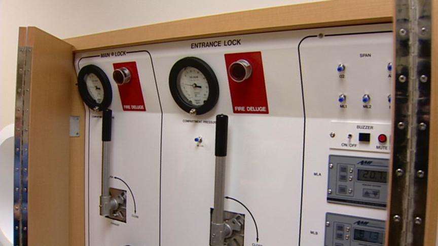 Hyperbaric chamber the first of its kind in US
