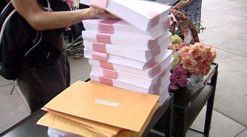 Group delivers protest petition to LDS headquarters