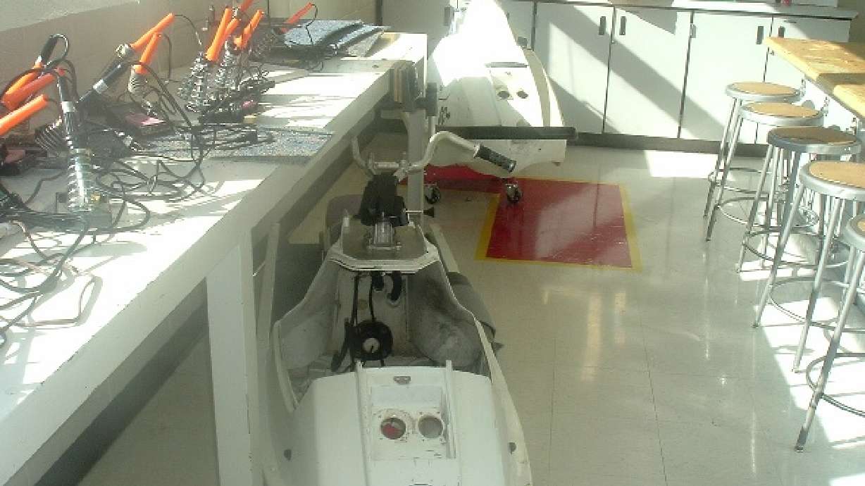 High schoolers working on solar-powered watercraft