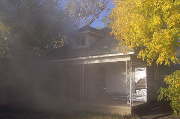 Another abandoned home set on fire