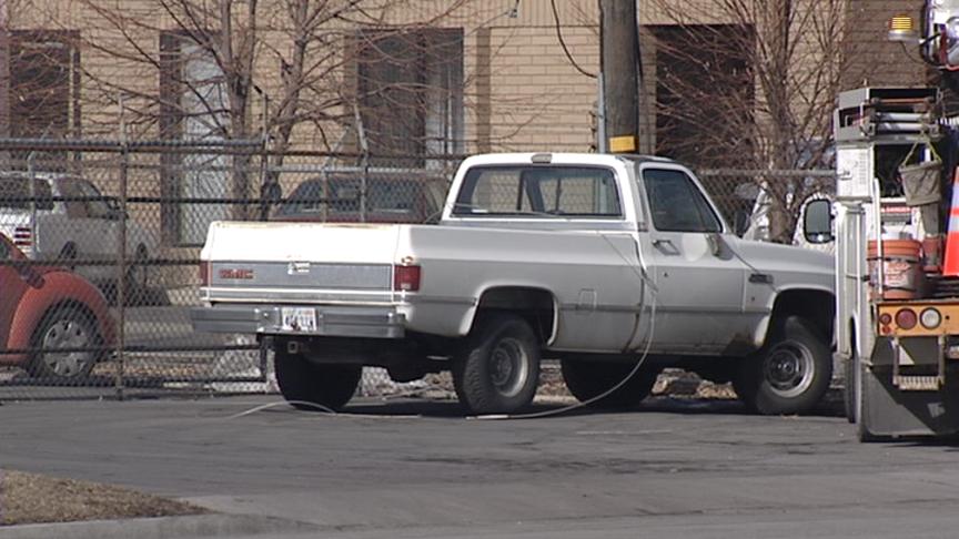 Crane Truck Pulls Down Power Lines