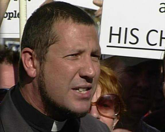 Rev. Neal Thomas, with California Faith for Equality.