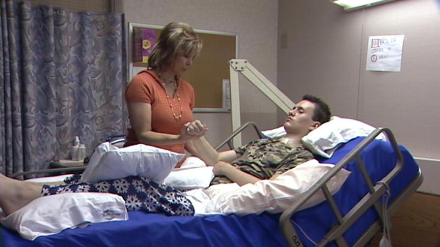 Jessie Scott and his mother in July 2008.