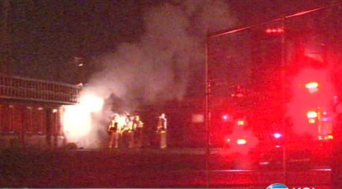 Crews douse fire at vacant motel