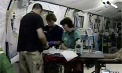 Hospital Volunteers See Reality of War