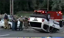 Two Teens Injured in Van Crash