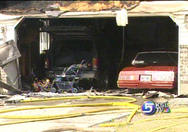 Cars Destroyed in Magna Fire