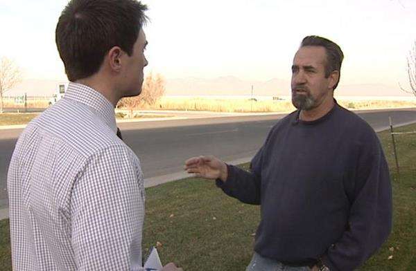 Paul Loya talking with KSL's Whit Johnson