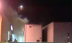 Trailers Damaged by Fire at Deseret Industries