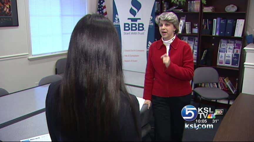 The Better Business Bureau's Jane Driggs talks with KSL's Sandra Yi.