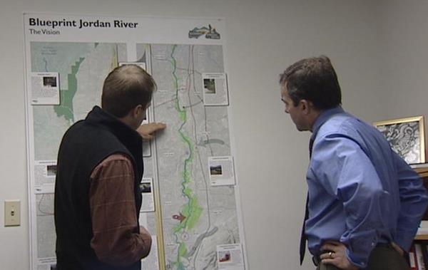 Gabe Epperson, planning director for Envision Utah, with KSL's John Daley.