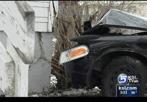 Police Officer Hospitalized After Crashing Into House