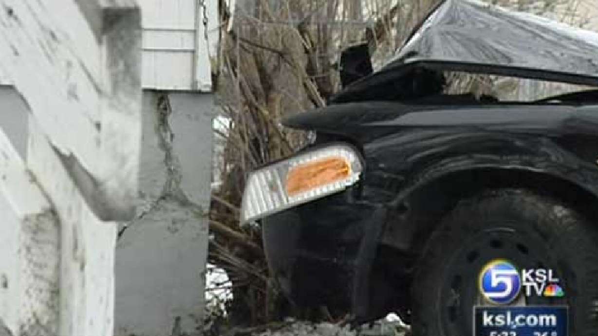 Police Officer Hospitalized After Crashing Into House