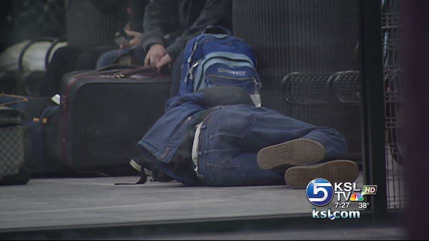 Weather strands bus passengers in Salt Lake