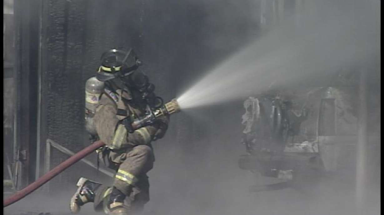 SUV Parked in Evacuted Apartment Complex Explodes